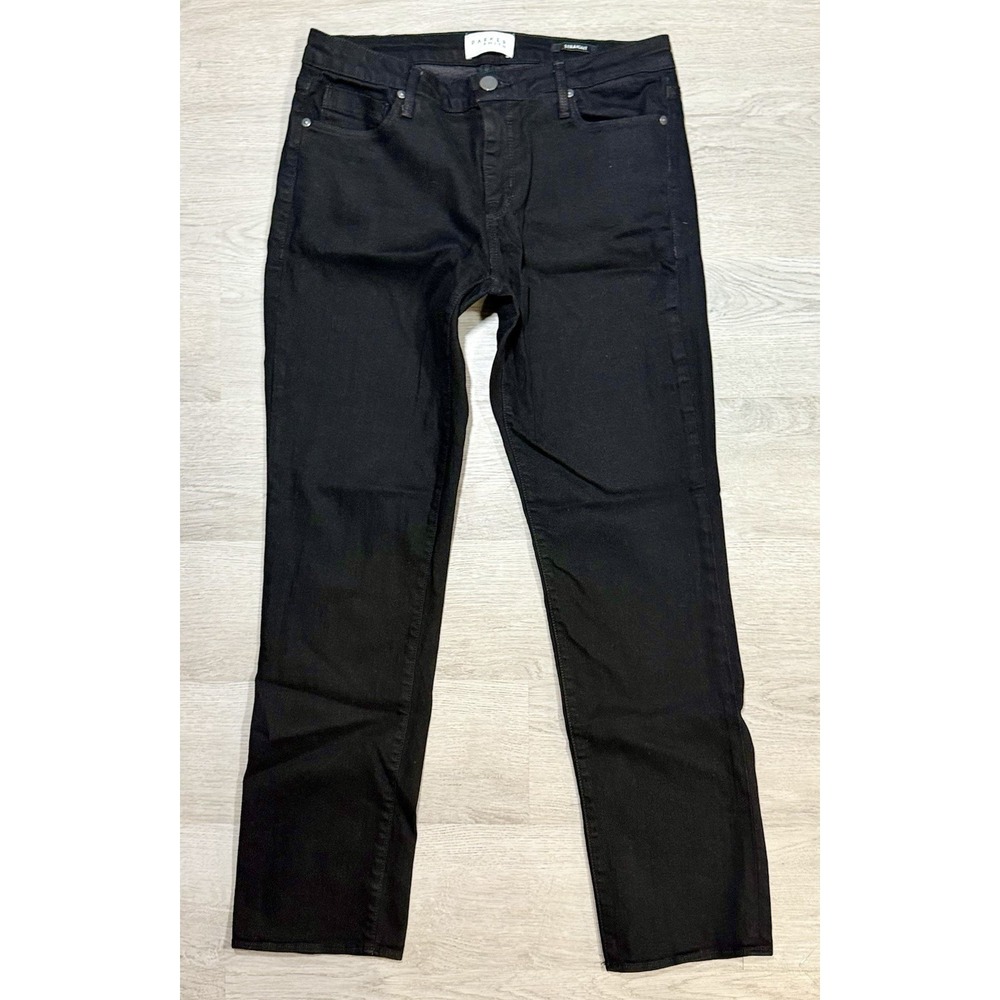 Parker Smith Black Straight Leg Jeans Women's Size 29 Mid Rise Stretch Casual